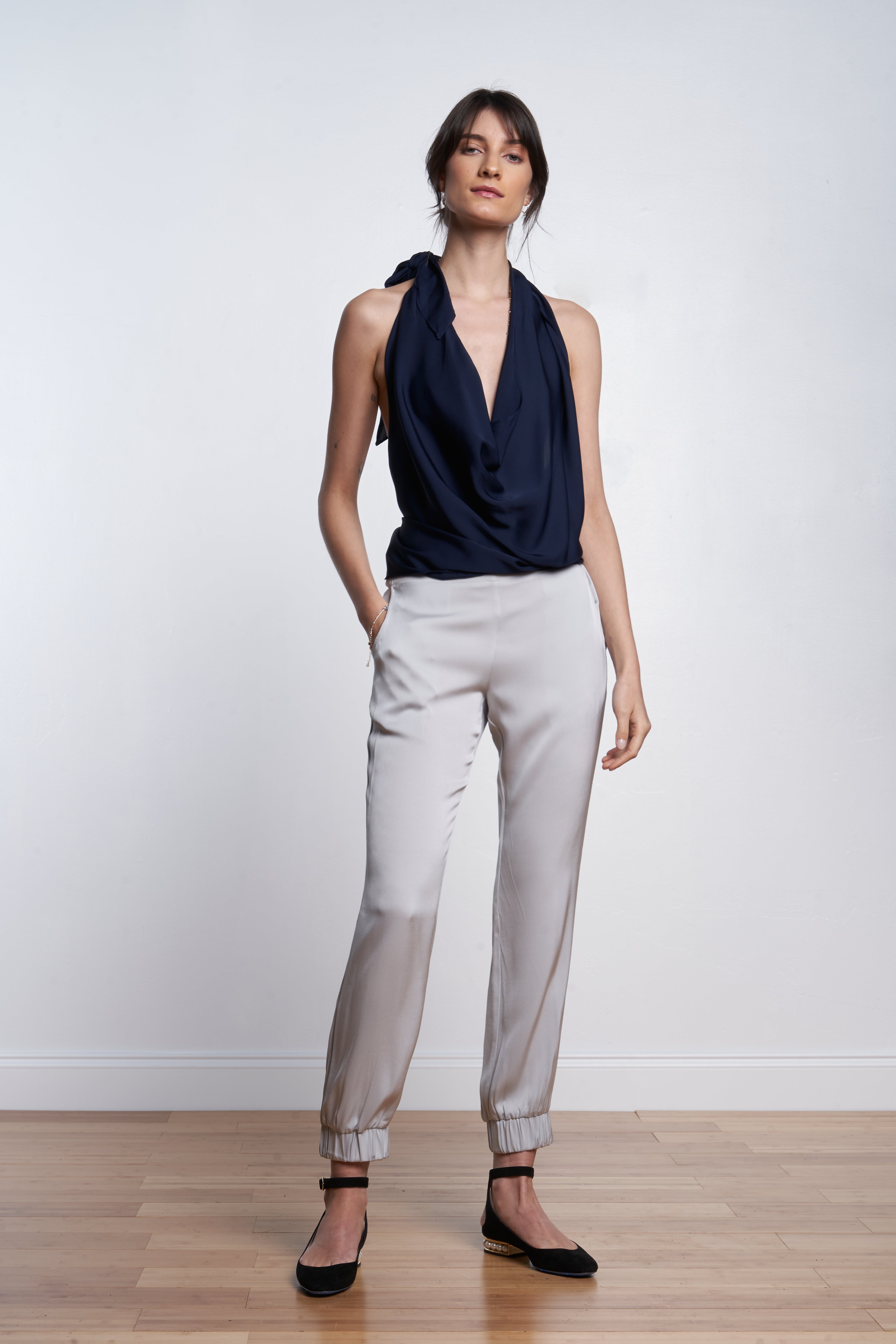 Top con scollo all'americana Puna