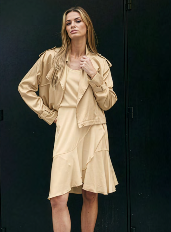 Kensington Trench Cropped