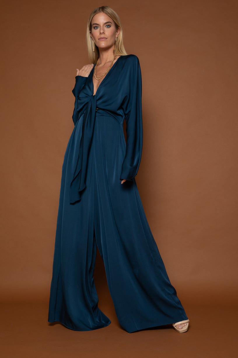 Nuovo Jumpsuit Long Sleeve New Gold Size XS
