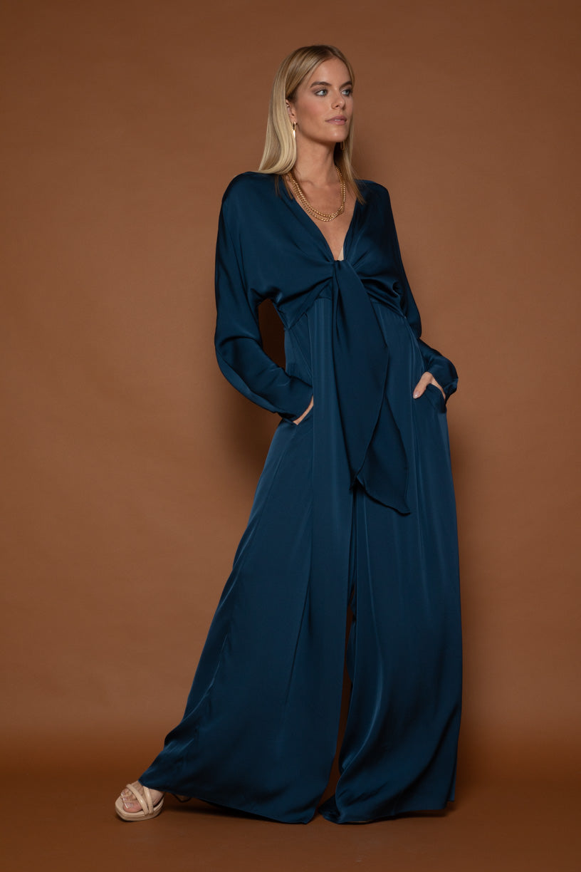 Nuovo Jumpsuit Long Sleeve New Gold Size S