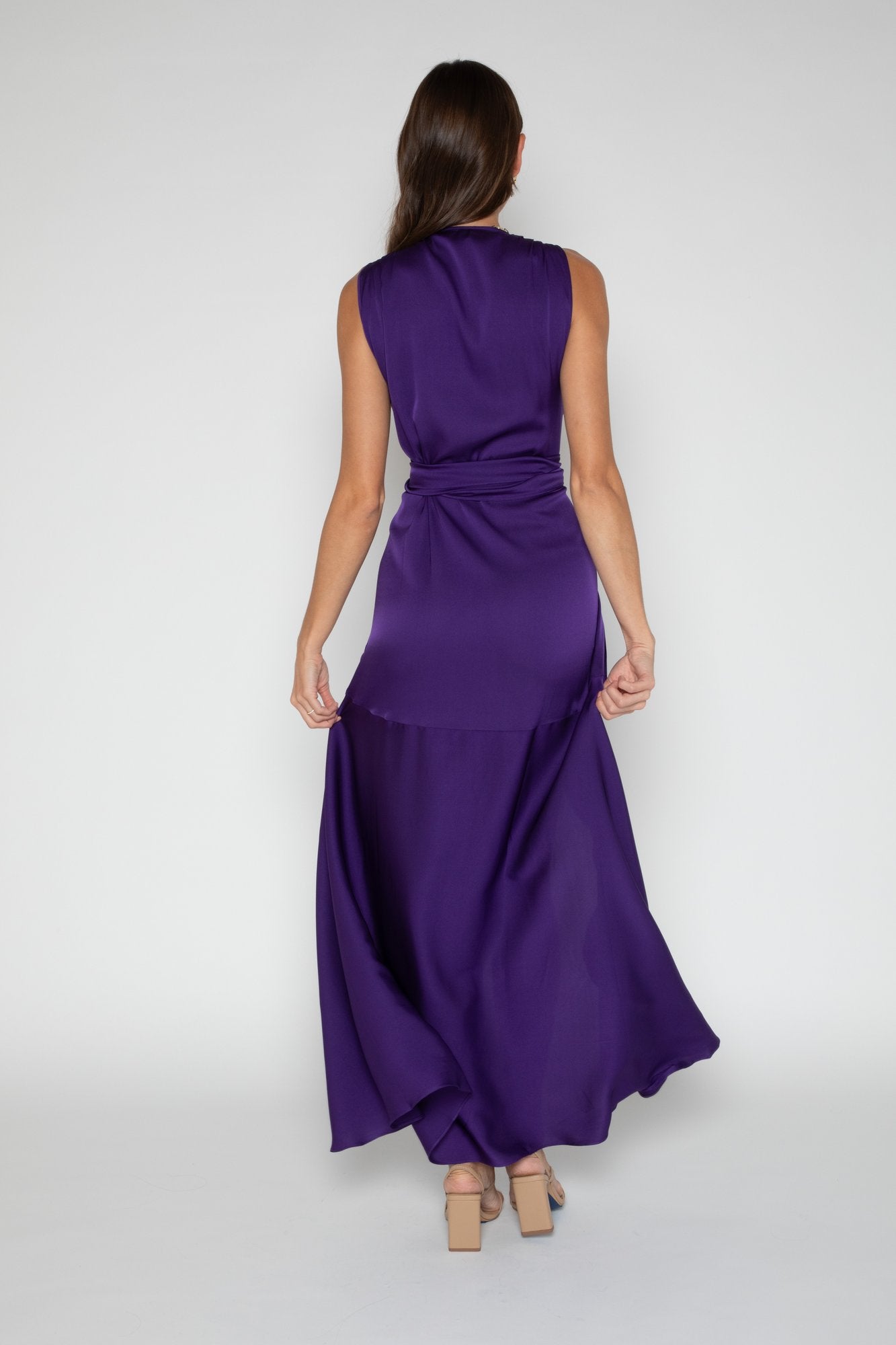 Shangri La Long Dress Bougainvillea Size S