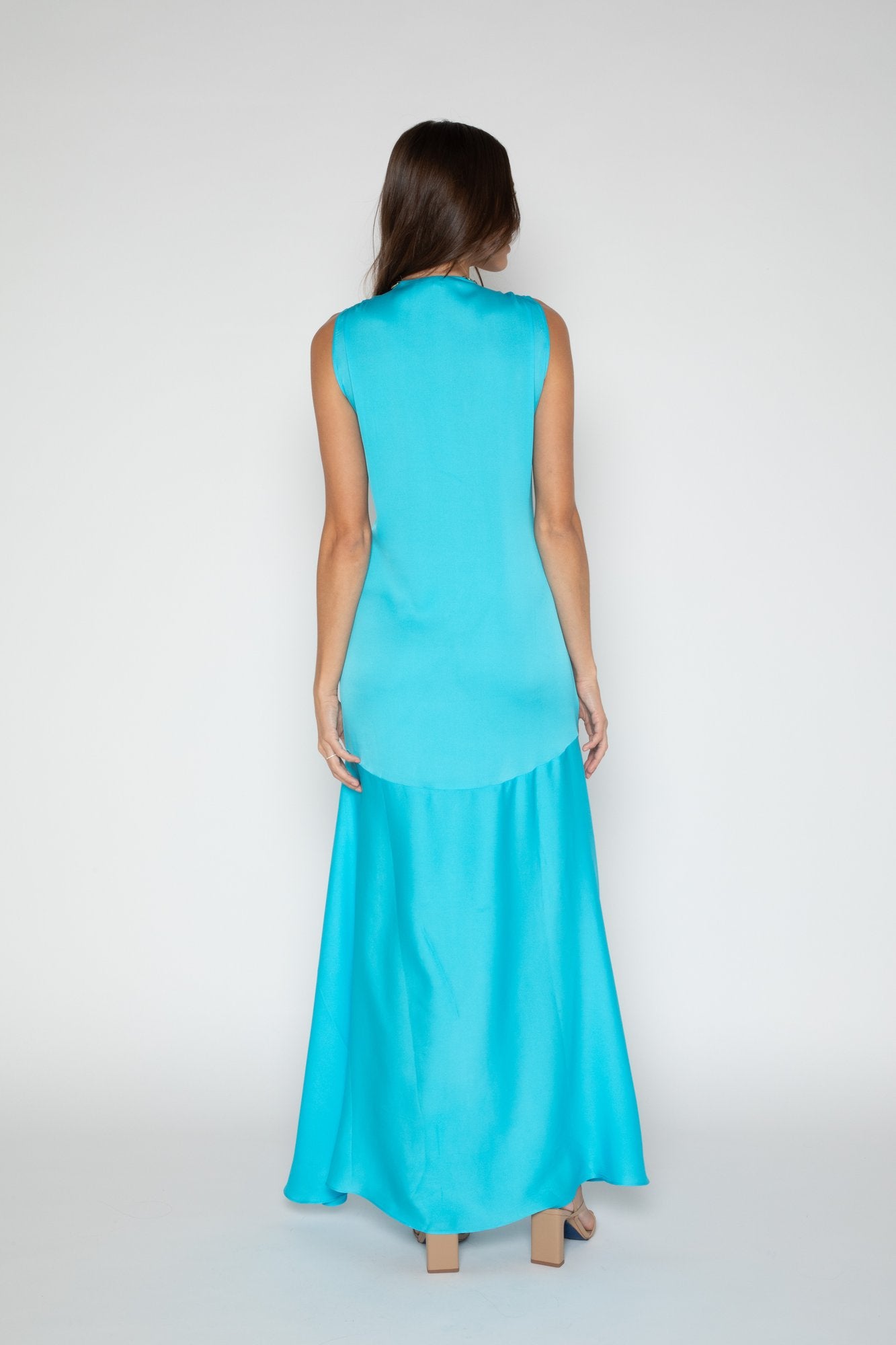 Shangri La Long Dress Bougainvillea Size L