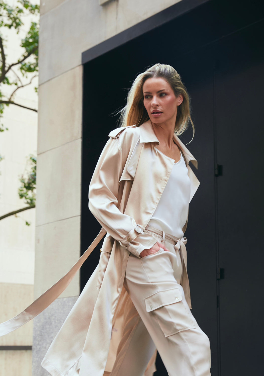 Kensington Trench Coat - Nouvelle / Silk95Five