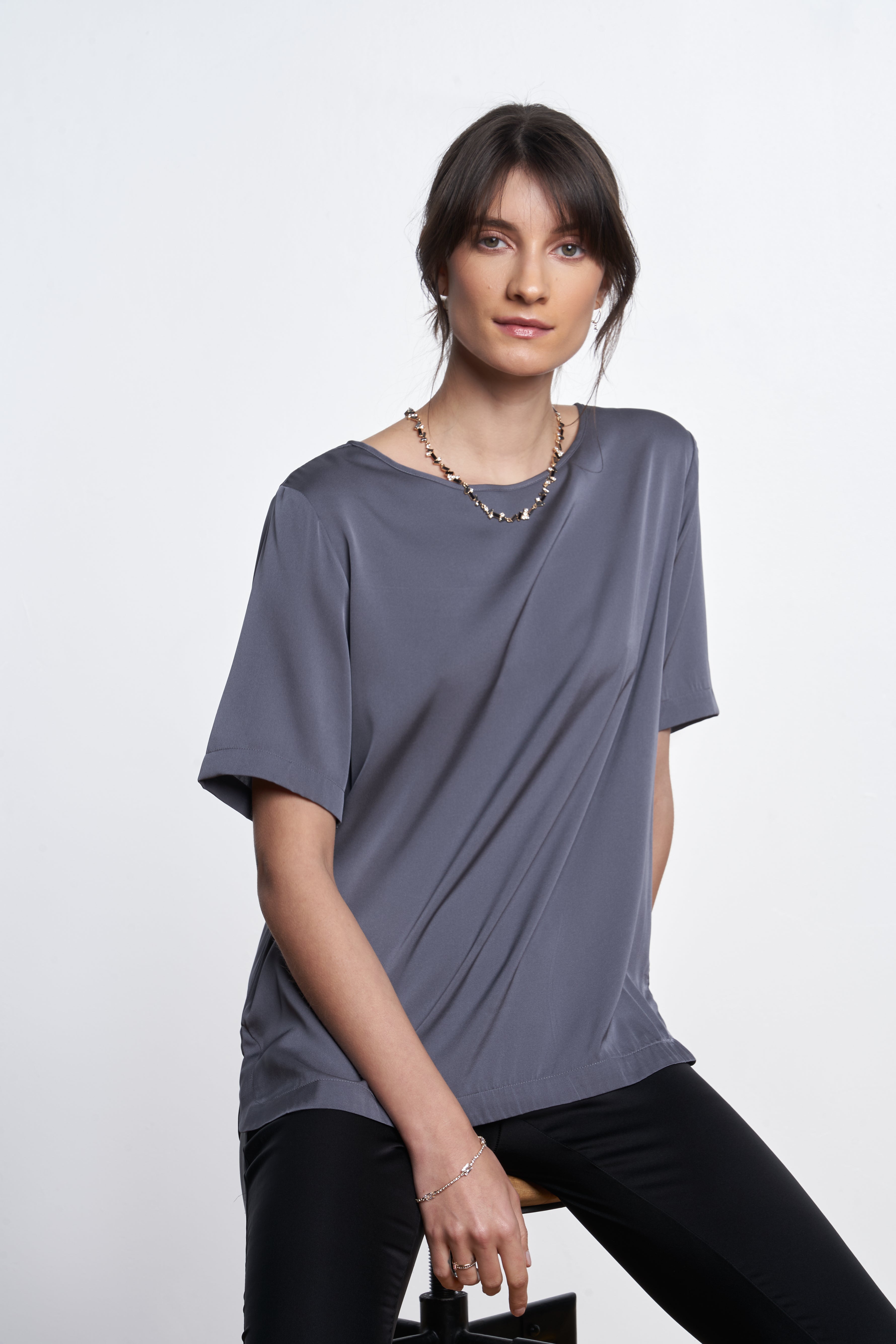 Berlin T Top Fonce Grey Size L