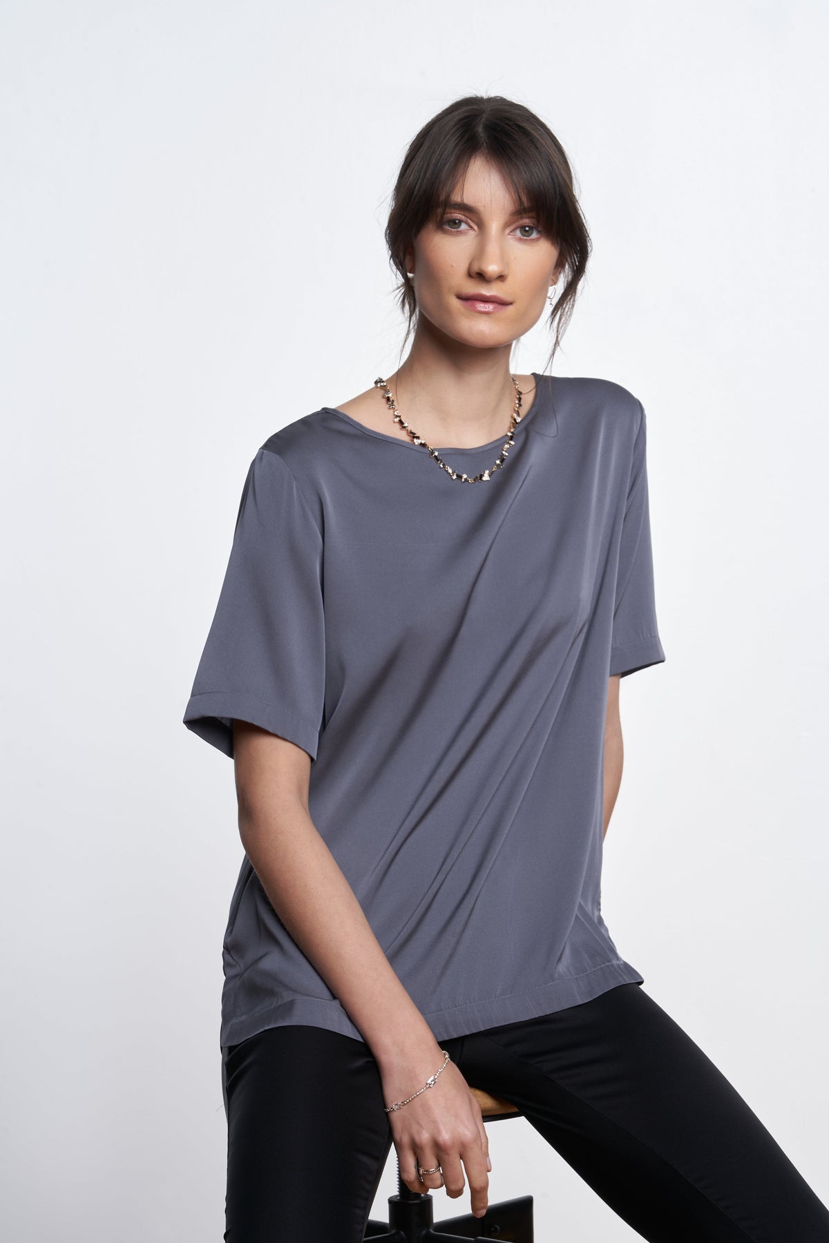 Berlin T Top Fonce Grey Size L