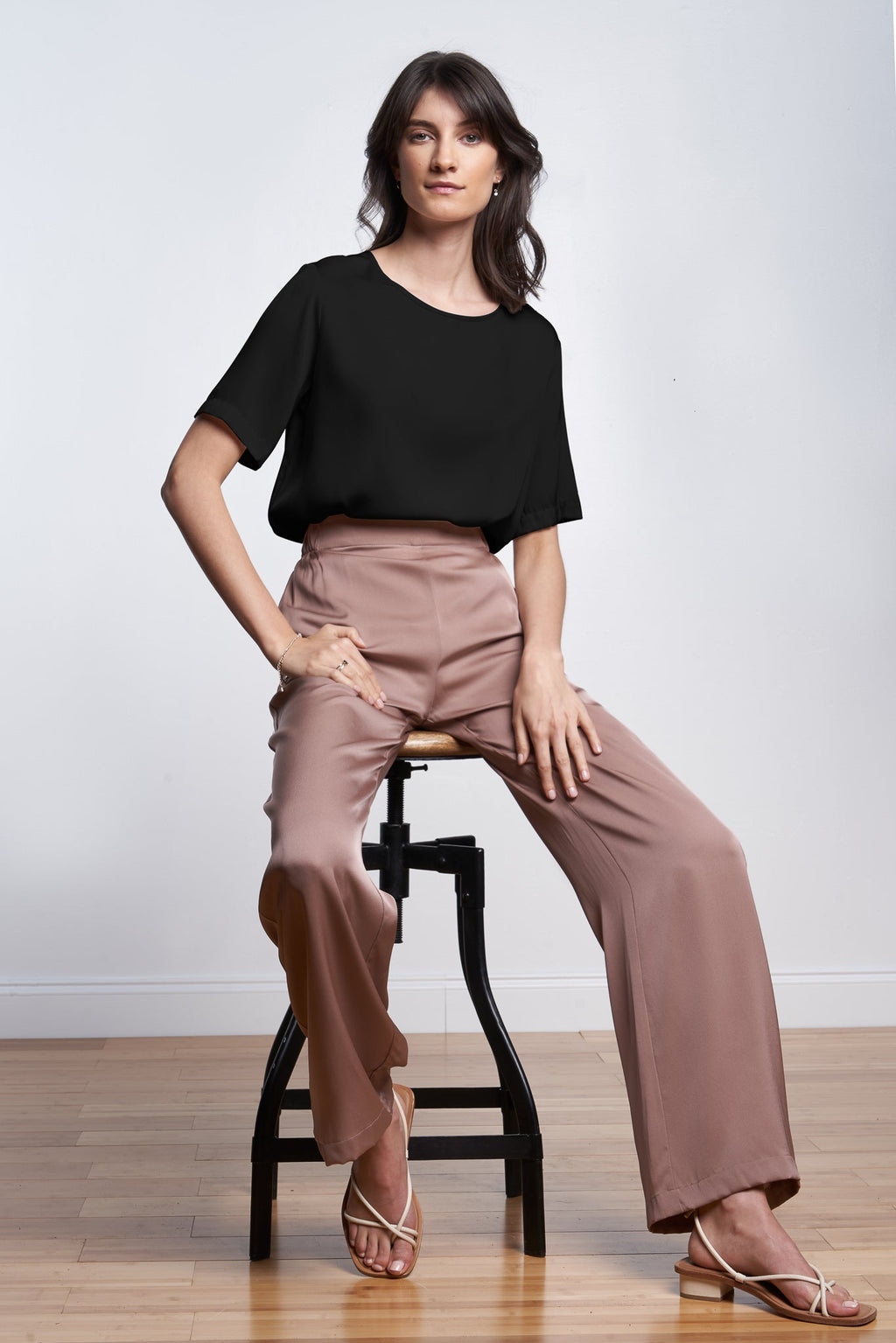 Berlin T Top Navy Size L