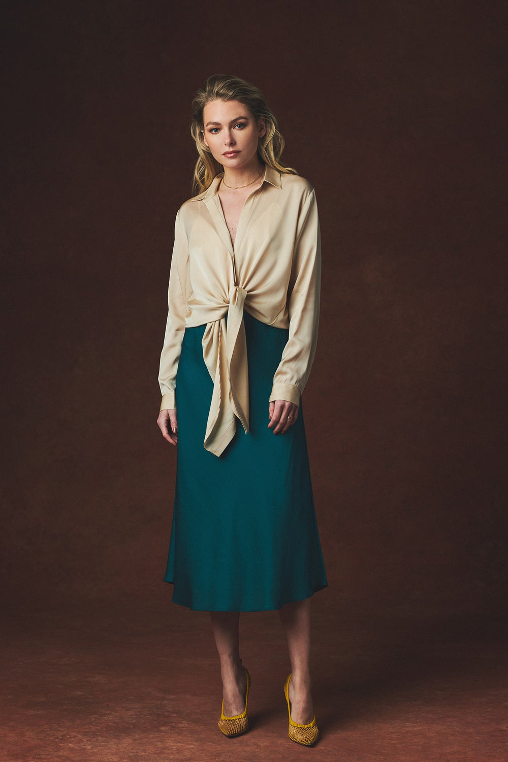 Chamonix Midi Skirt - Forest Green