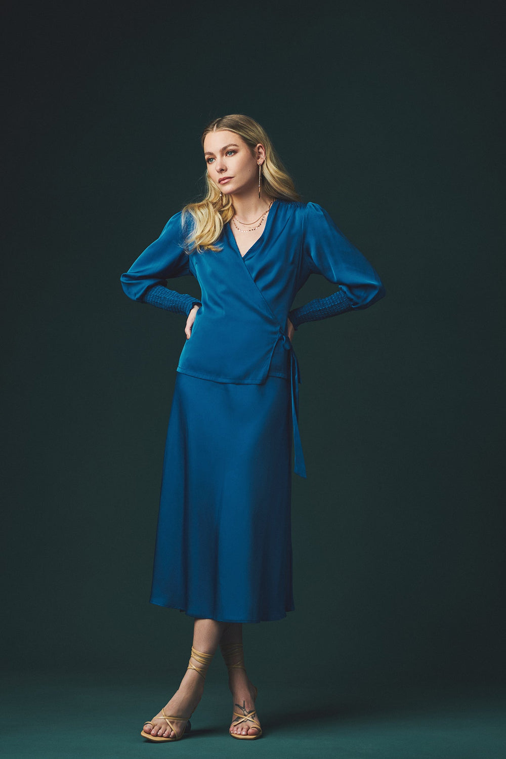 Chamonix Midi Skirt - True Blue