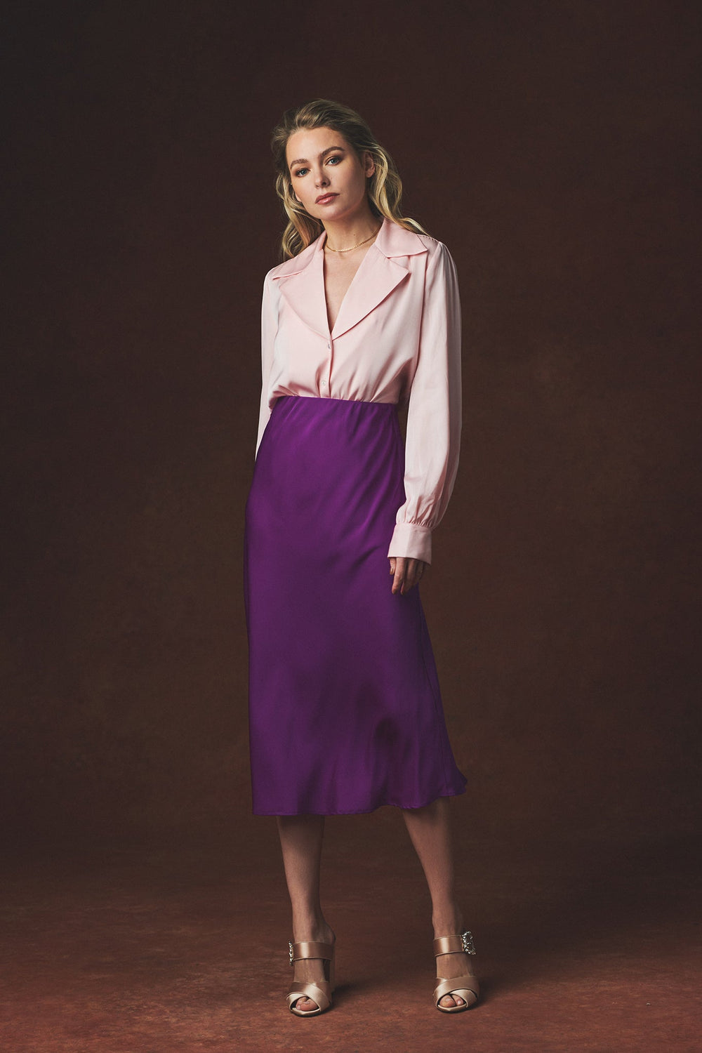 Gonna midi Chamonix - Ultra Violet