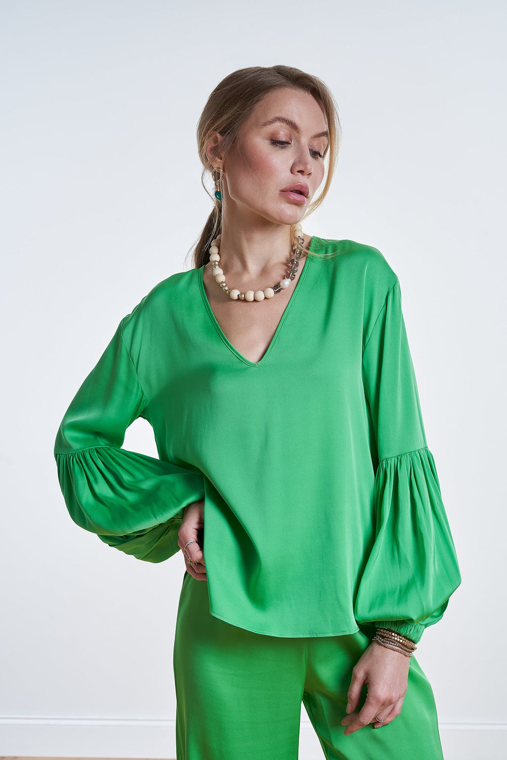 Como Blouse Navy Size M