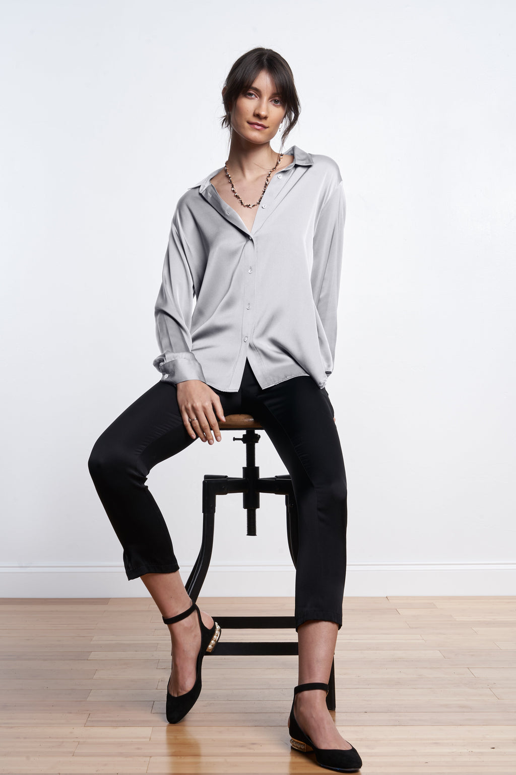 Monte Carlo Shirt 0 pkt Fonce Grey Size XL