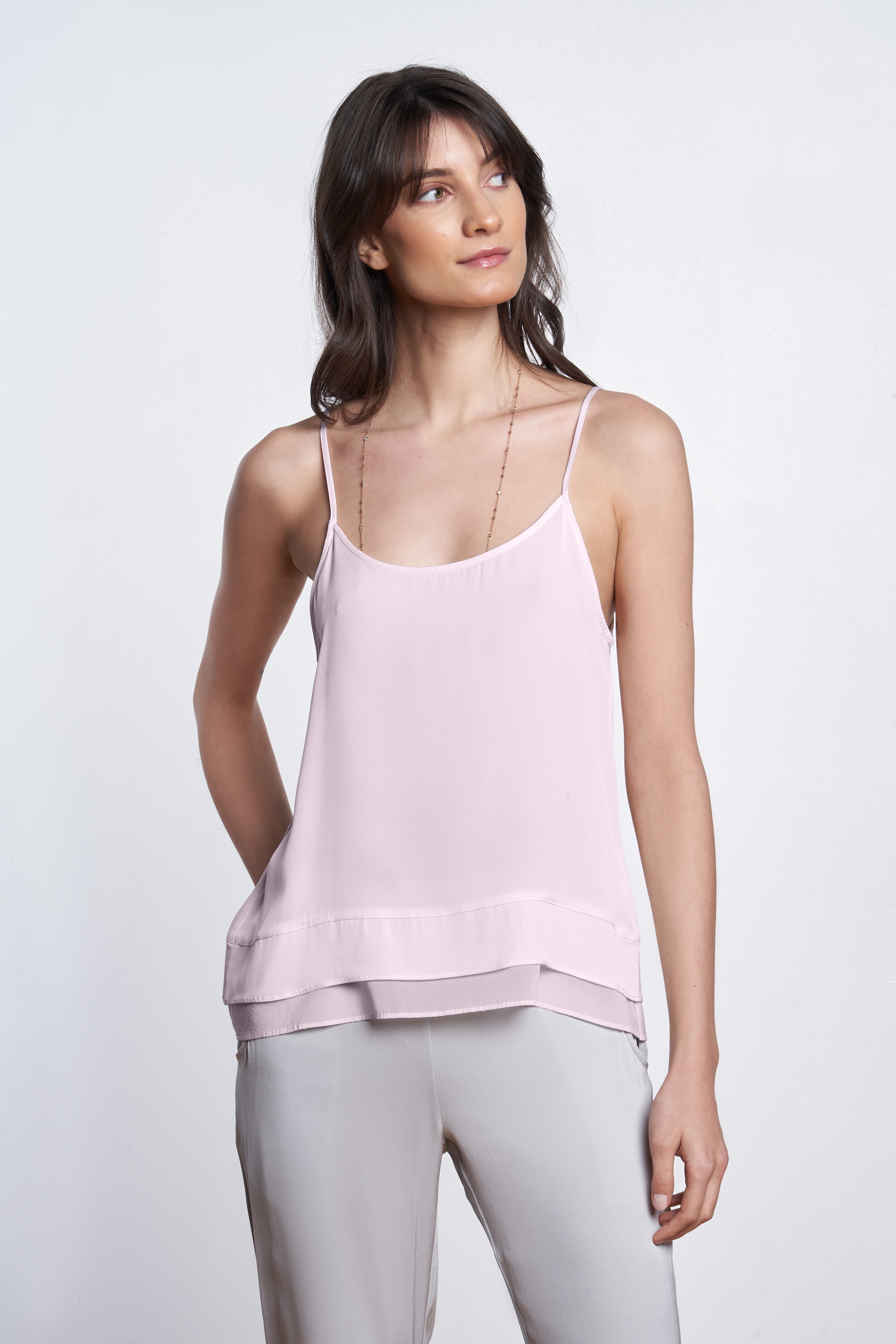 Zanzi Cami Nouvelle White Size L